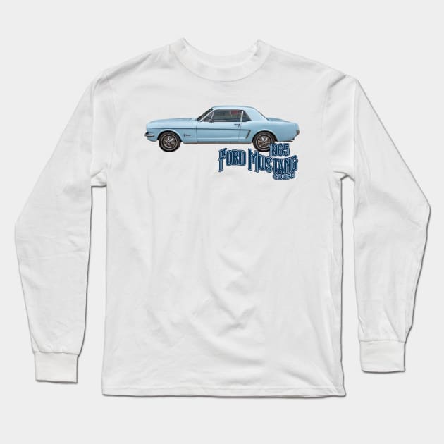 1965 Ford Mustang Coupe Long Sleeve T-Shirt by Gestalt Imagery